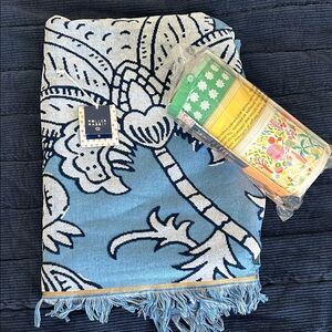 Target x Roller Rabbit oversized beach towel and snackle stack